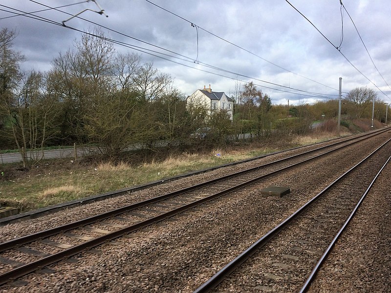 File:View from a Peterborough-London train - site of Abbots Ripton station (geograph 5316919).jpg