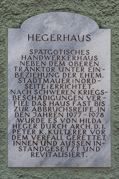 File:Villach Innenstadt Lederergasse 32 Hegerhaus Gedenktafel 23032015 1092.jpg