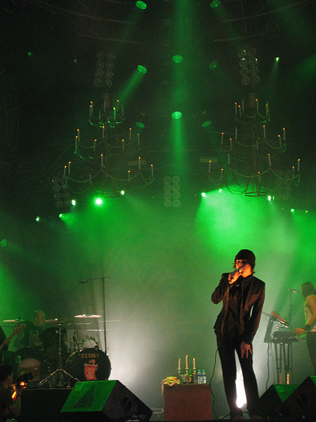 HIM performing at Provinssirock in June 2006