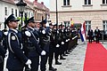 Image 41Honor guard in the front of Banski Dvori in Zagreb welcoming Pedro Sánchez Prime Minister of Spain and Andrej Plenković Prime Minister. (from Croatia)