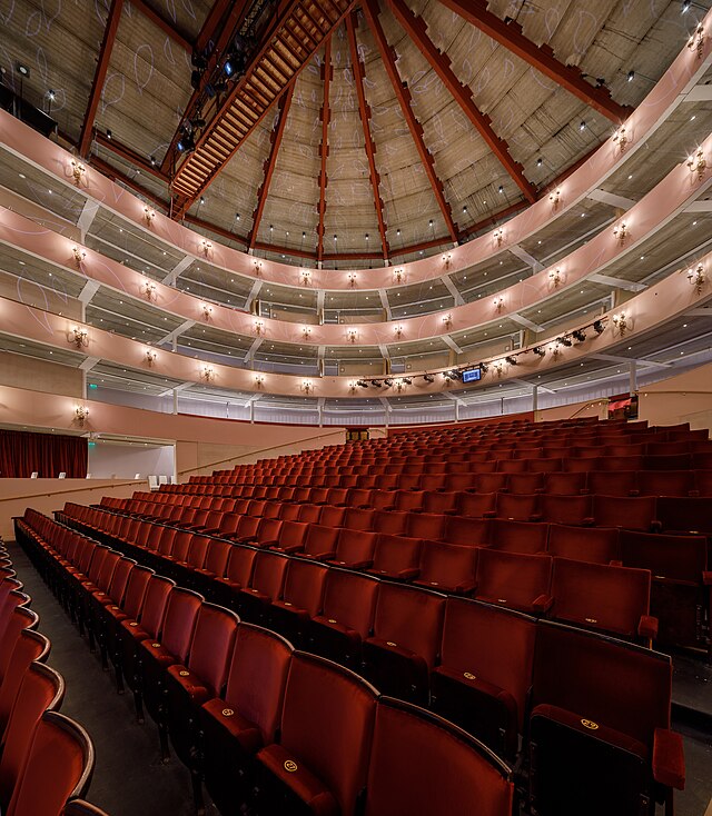 The 700-seat auditorium at Grange Park Opera