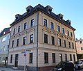 Wagnerstraße 8; Mietshaus, Neurenaissance-Eckbau, reich gegliedert, um 1880. This is a picture of the Bavarian Baudenkmal (cultural heritage monument) with the ID D-1-62-000-7300 (Wikidata)