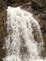 English: The Schronbach waterfall near the Sylvenstein reservoir. View to the upper part (above the street). Deutsch: Der Schronbach Wasserfall (nahe Sylvensteinspeicher). Blick auf die oberen Fallstufen (über der Straße).