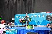 Deutsch: Gewichtheben bei den Olympischen Jugendspielen 2018; Tag 1, 7. Oktober 2018; Jungen 56 kg English: Weightlifting at the 2018 Summer Youth Olympics at 7 October 2018 – Boys' 56 kg