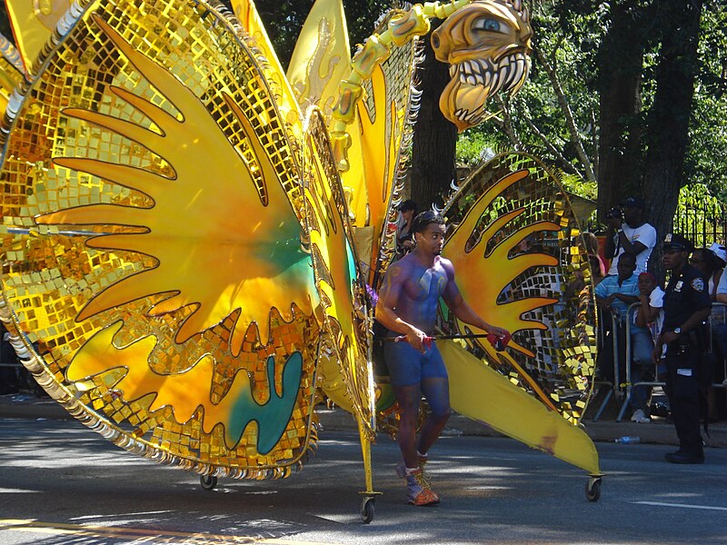 File:West Indian Day Parade 2008-09-01 man in costume.jpg