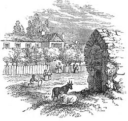 White Conduit House, and the conduit head from which it was named, 1827 White Conduit House, 1827 (Robert Chambers, p.73, 1832) - Copy.jpg