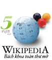 Vietnamese Wikipedia's 50,000 article logo