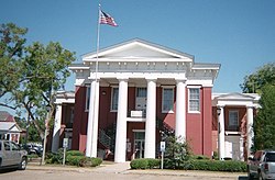 Vuonna 1857 valmistunut Wilcoxin piirikunnan oikeustalo.