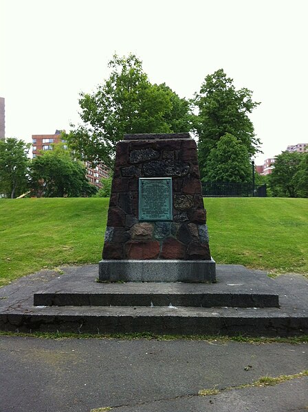 William Alexander Monument, built of stones from his Menstrie Castle, Victoria Park, Halifax, Nova Scotia (1957)