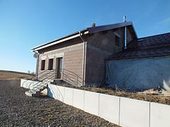 La ferme versant nord reconstruite à l'identique.