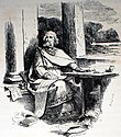 Wulfila translating the Bible, illustration 1879 - Wulfila ubersetzt die Bibel, Illustration von 1879.jpg