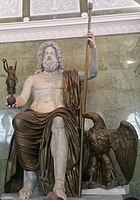 Zeus nesoucí záštitu s orlem a Niké.  poustevnické muzeum