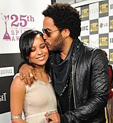 Zoe Kravitz and Lenny Kravitz at the 25th Spirit Awards (cropped).jpg