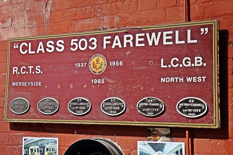 File:"Class 503 Farewell", Wirral Transport Museum, Birkenhead (geograph 4533800).jpg