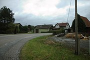 Čeština: Křižovatka na okraji vesnice Studénka, kraj Vysočina English: Road crossing in the village of Studénka, Vysočina Region, CZ