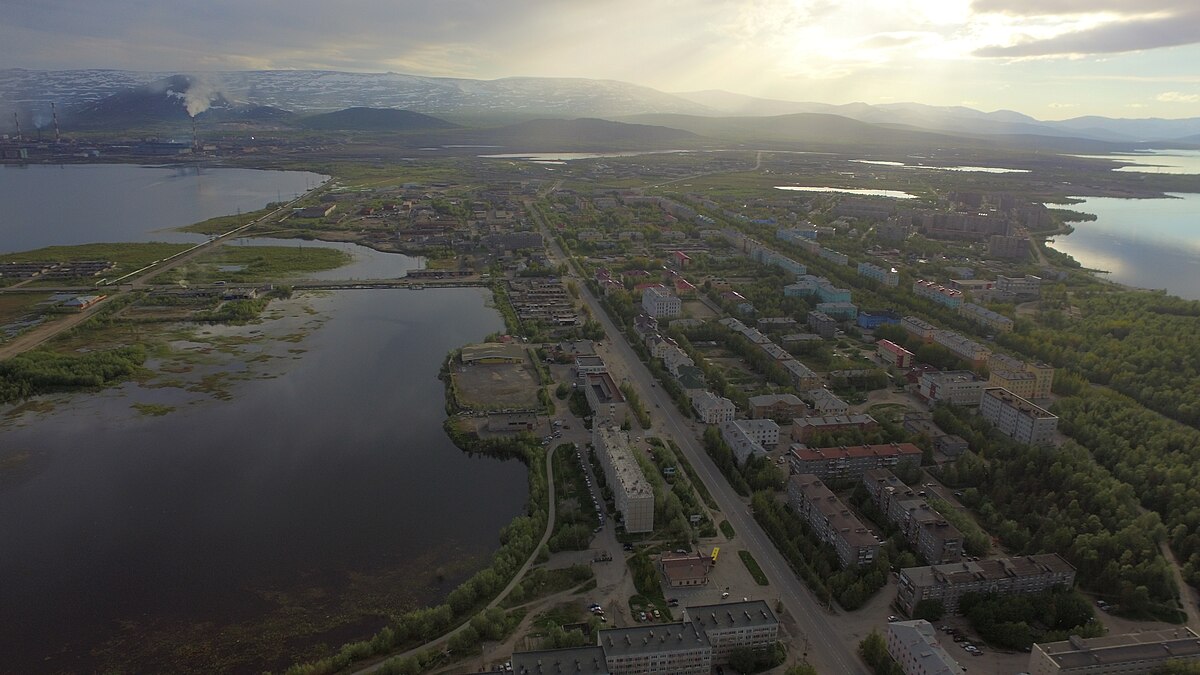 Фото мончегорск сверху