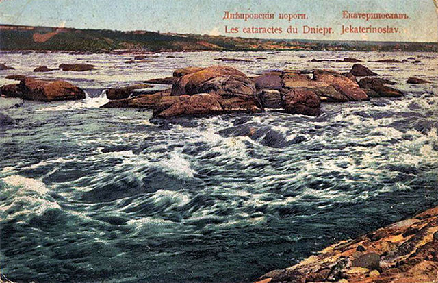 Rapids at Dnieper in 1915