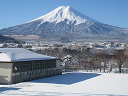 Fuji sett från Fujiyoshida