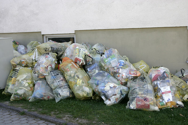 File:- Recycling in Germany - Plastic waste to be collected -.jpg