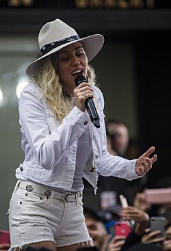 A cantaire y actriz estausunidense Miley Cyrus, en una imachen de 2017.