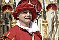 17th century Maltese aristocracy reenacted today -portrait of maltese man in traditional costume during Santa Katarina feast in Zurrieq