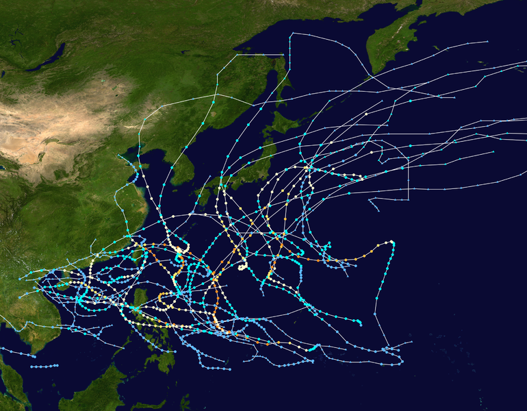 File:1960 Pacific typhoon season summary map.png