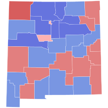 1970 United States Senate election in New Mexico results map by county.svg