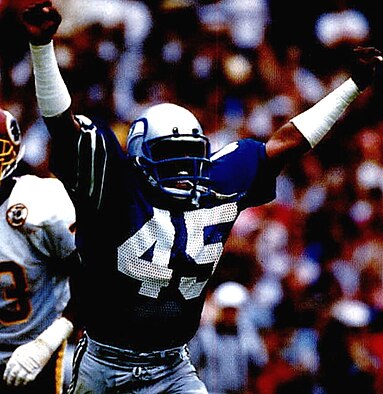 Hall of Fame safety Kenny Easley, a defensive unit leader for Seattle in the 1980s,[29] was a top defensive player in the NFL[30] and one of the Seahawks' all-time greatest players.[31]