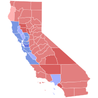 1990 California pemilihan gubernur hasil peta oleh county.svg