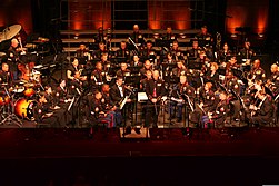 The 1st Marine Division Band performing at the Escondido Arts Center