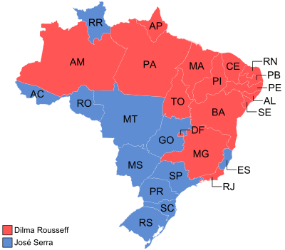 2010 Brazilian presidential election map (Round 2).svg
