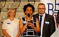 * Nomination: Brigitte Brun, Parvin Cerf et Ugur Ucal, at Belfort, France. --ComputerHotline 18:26, 10 September 2014 (UTC) * * Review needed