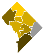 Results by ward:
Moulton--100%
Moulton-->90%
Moulton--80-90%
Moulton--70-80%
Moulton--80-90%
Moulton/Write-ins tie--50% 2018 DC mayoral Libertarian primary.svg