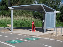 A repair station at a bicycle highway in Germany 2019Reparaturstation.jpg