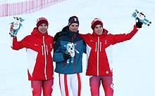 2020-01-13 Maskot Upacara Pria Giant Slalom (2020 musim Dingin Olimpiade Pemuda) oleh Sandro Halank-044.jpg