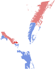 2020 Congressional election in Virginia's 2nd congressional district colored by locality.svg