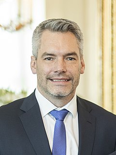 Karl Nehammer Chancellor of Austria since 2021