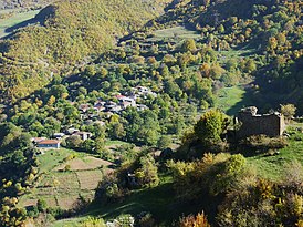 494 Un village vu depuis le monastère de Tatév.JPG