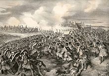 A depiction of men fighting in the First Battle of Komarom (1849) 5tavaszi 08 n.jpg