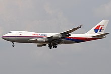 MASkargo Boeing 747-400F, registration 9M-MPS, in previous livery