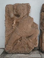 A Dancer With An Elephant's Head Relief Statue