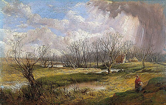 A Fine Day in February (Hellesdon) by John Middleton (Norfolk Museums Collections)