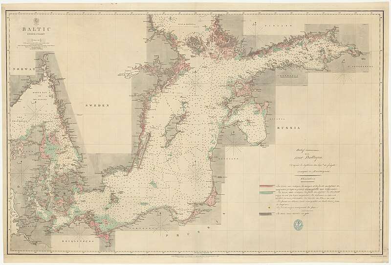 File:Admiralty Chart No 2262 Baltic Sea General Index Chart, Published 1854.jpg
