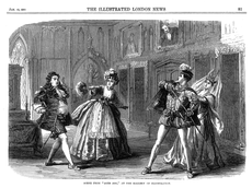 Сцена из оперы «Ages Ago» («Давным давно»). Иллюстрация из «The Illustrated London News» 1870 г.