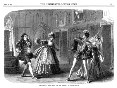 A scene from Ages Ago, The Illustrated London News, 15 January 1870 Ages Ago.png