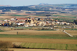 Vista de Villafranca desde el barranco de Peñalén.