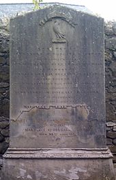 Memorial to Alexander McDougal Ralston of Warwickhill. Alexander McDougal Ralston of Warwickhill, Dreghorn, Ayrshire.jpg