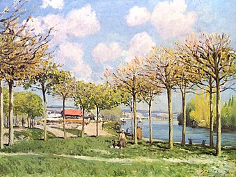 La Seine à Bougival (1876) New York, Metropolitan Museum of Art.