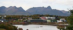 View of Alsvåg in Øksnes