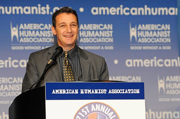 David Niose, president of the American Humanist Association, speaks at a 2012 conference.